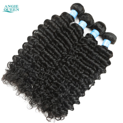 

Angie Queen Brazilian Virgin Hair 100 Unprocessed Human Hair Weave 3Bundles Rosa Hair Brazilian Deep Wave Curly Virgin Hair