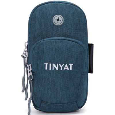 

Tianyi TINYAT men&39s bag running bag 57 inch mobile phone bag men&women sports leisure bag fitness bag wrist purse bag T208 blue