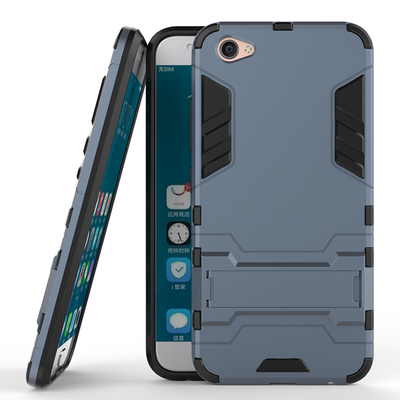

Темно-синий Slim Robot Armor Kickstand Ударопрочный жесткий корпус из прочной резины для VIVO X9