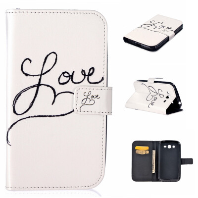 

Love Design PU Leather Flip Cover Wallet Card Holder Case for SAMSUNG GALAXY Grand Neo Plus I9060