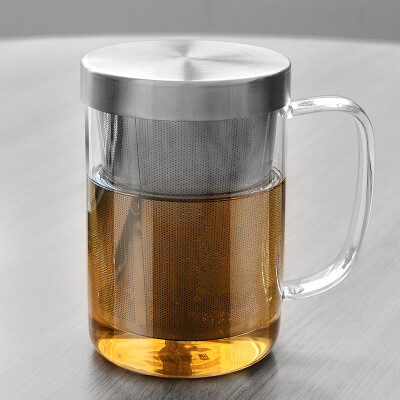 

Ya set glass intuition cup cup cup stainless steel liner filter cup