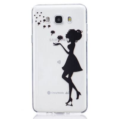 

Dandelion girl Dress girl Pattern Soft Thin TPU Rubber Silicone Gel Case Cover for SAMSUNG Galaxy J7 2016/J710