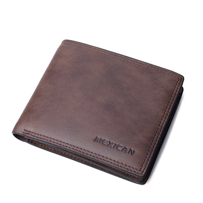 

Scarecrow Mexican Men&39s Wallets Head Cowboy Cross Money Wallet Leather Short Wallet Multi Card Card Card Scrub Leather Leather Clip 30129 Coffee