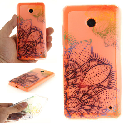 

Dream flower Pattern Soft Thin TPU Rubber Silicone Gel Case Cover for Nokia Lumia 630