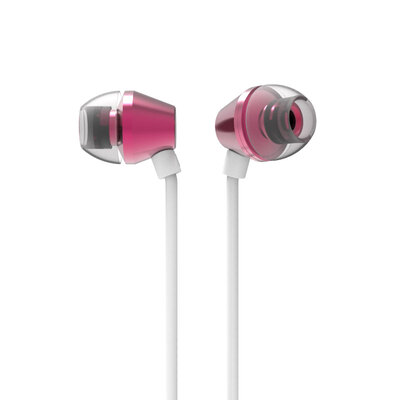 

MUKO LB660 Женские наушники-вкладыши для наушников Sound Clear Layered iOS / Android Dual Platform Совместимый яркий цвет Алюминиевый сплав Вишневый цветной порошок