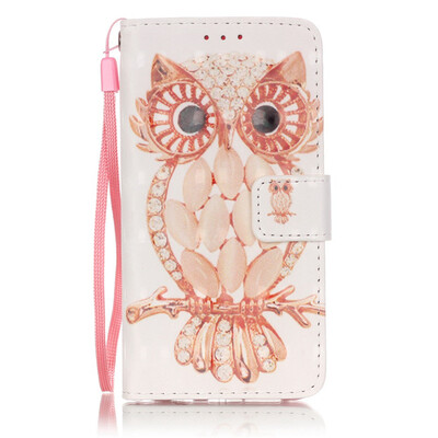 

Owl Design PU Leather Flip Cover Wallet Card Holder Case for SAMSUNG A310