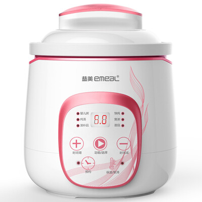 

Yimei (EMEAL) white porcelain electric pot pot soup pot electric casserole gold version 1L YM-Z510JEW