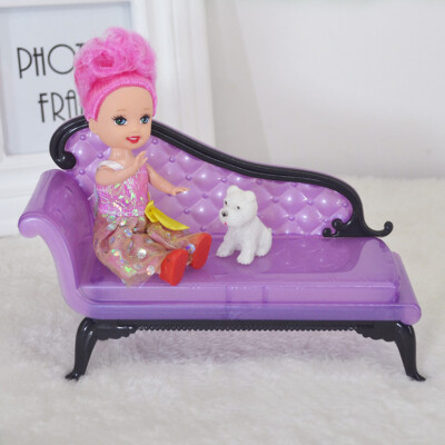 

Kids Baby Girl Princess Dreamhouse Sofa Chair Furniture Toys For Doll Barbie