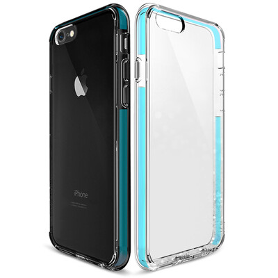 

Chick Mork iphone7 телефон оболочка / защитные оболочки Apple, мобильный телефон устанавливает 7 комплектов / защиты силиконового сопротивления падения становится все включена HD серии прозрачной синей коробки