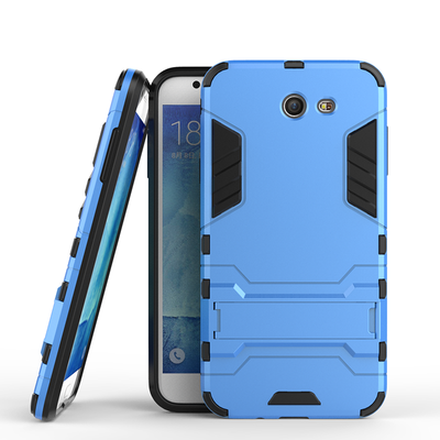 

Blue Slim Robot Armor Kickstand Shockproof Hard Rugged Rubber Back Case For SAMSUNG Galaxy J7 2017J727P