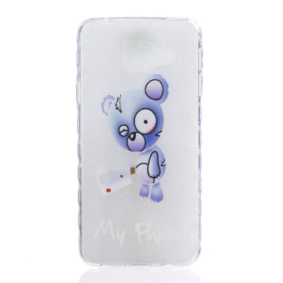 

Blue bear Pattern Soft Thin TPU Rubber Silicone Gel Case Cover for SAMSUNG GALAXY A3 2016/A310