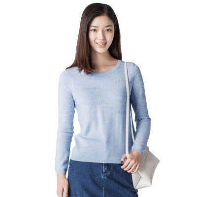 

INMAN Long Sleeve Knit Sweater Light Blue S 1863302258