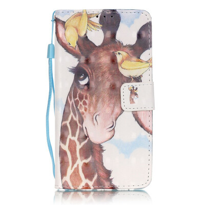 

Giraffe Design PU Leather Flip Cover Wallet Card Holder Case for HUAWEI P9 LITE