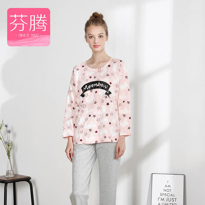 

Fen Teng Fenong X9538434 Pajamas Nostalgia 2017 новый милый печатный случайный домашний костюм службы розовый L