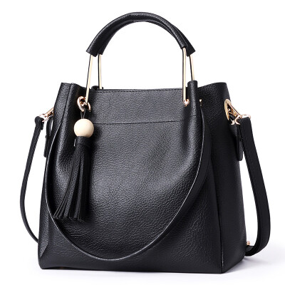 

Marshall Lantry Women's Bunches Vintage Tassel Buckets Simple Casual Shoulder Bag C110 Purple