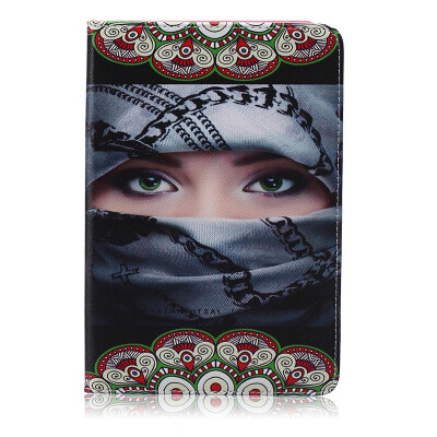 

Arabian girl Style Embossing Classic Flip Cover with Stand Function and Credit Card Slot for iPad Mini 1/2/3