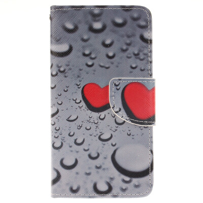 

Heart-shaped waterdrop Design PU Leather Flip Cover Wallet Card Holder Case for SAMSUNG GALAXY S4 I9500