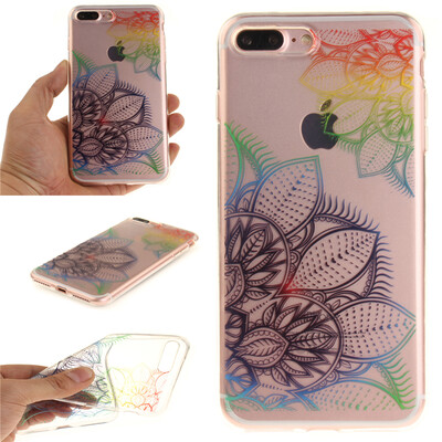 

Мечта цветок шаблон мягкой тонкой ТПУ резиновый силиконовый гель Дело Чехол для IPHONE 7 Plus