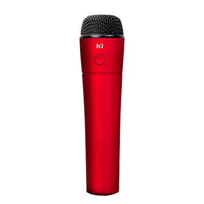 

Ki MU008 smart TV K song wireless Bluetooth charging microphone a drag two black&red double