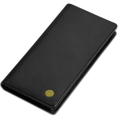 

Wizards (TRIES) wallet male long section of the multi-card position two fold business head layer leather wallet gift box 63011-3 black