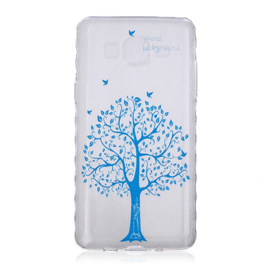 

Blue tree Pattern Soft Thin TPU Rubber Silicone Gel Case Cover for SAMSUNG GALAXY On5 G550