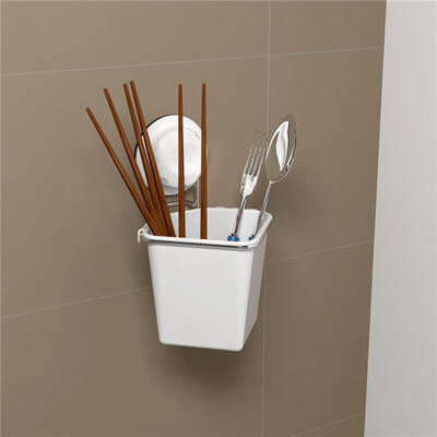 

Jingdong supermarket music stickers LOTI bathroom racks multi-function sucker storage rack kitchen chopsticks tube 83010