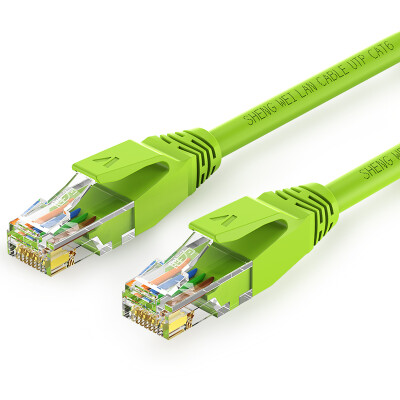 

Wins shengwei LC-6050B flame retardant cat6 network cable six Gigabit network jumper 5 meters green copper computer notebook broadband product cable