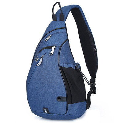 

Jingdong supermarket] IX 8009 chest bag shoulder bag diagonal package leisure business package plus version can be put IPAD MINI black