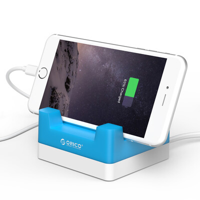 

ORICO CHA-4U USB-зарядное устройство Creative Smart Charging Base Apple Huawei Mobile Flat Panel Универсальный многозарядный кронштейн Blue