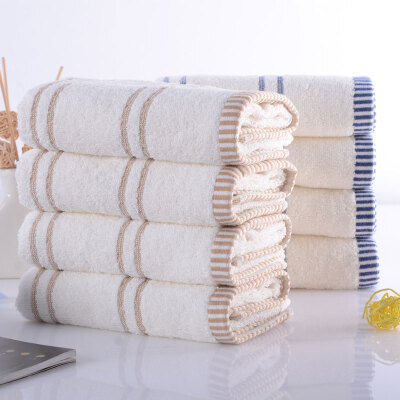 

Jingdong Supermarket] Yaguang towel home textiles pure cotton color broken file soft water spray Lingyun face wash towel value 8 installed blue / camel 32 * 74cm 90 grams