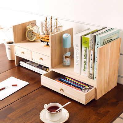 

【Jingdong Supermarket】 Home Yi creative geometric bookshelf desktop shelves storage shelves