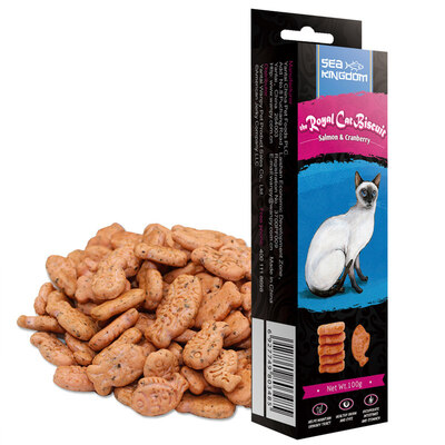 

Seafood Kingdom Sea Kingdom Cat Snacks Salmon Cranberry Delicious Cat Cookies 100g