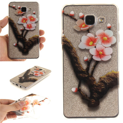 

Four plum blossoms Pattern Soft Thin TPU Rubber Silicone Gel Case Cover for SAMSUNG GALAXY A5 2016/A5100