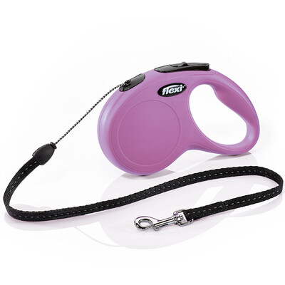 

Germany imported flexi Martian automatic telescopic pet dog leash dog chain dog leash rope S-line length 5 m weight 12kg cherry cherry pink