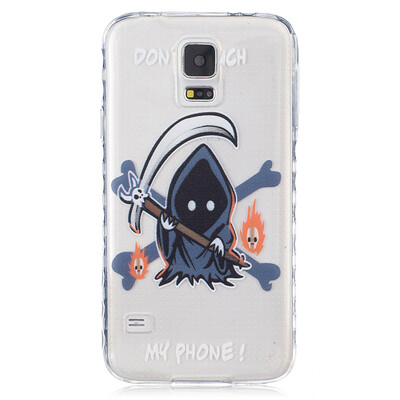 

Grim Reaper Pattern Soft Thin TPU Rubber Silicone Gel Case Cover for SAMSUNG GALAXY S5