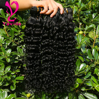 

Full length Malaysian Deep Wave hair 3 bundles Virgin Malaysian Curly Hair Extensions Malaysian Virgin Hair Cheap Human hair ali