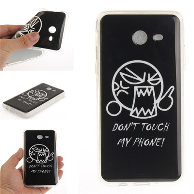 

Do not touch me Pattern Soft Thin TPU Rubber Silicone Gel Case Cover for SAMSUNG Galaxy J7 2017/J710