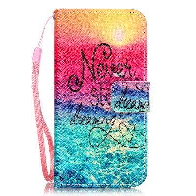 

Sunset Stye PU Leather Flip Cover Wallet Card Holder Case for Iphone 7