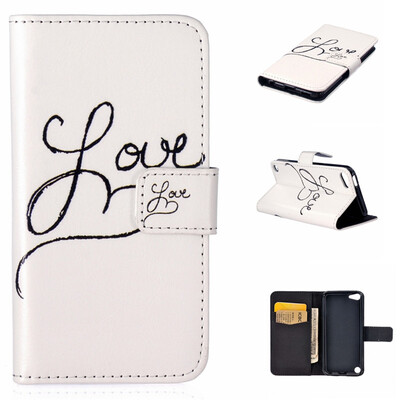 

Love Design PU Leather Flip Cover Wallet Card Holder Case for iPad Touch 56