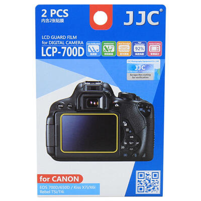 

JJC LCP-700D Canon EOS 700D специальная камера пленочная пленка защитная пленка высокая проницаемость через скретч-экран защитная пленка 2 комплекта