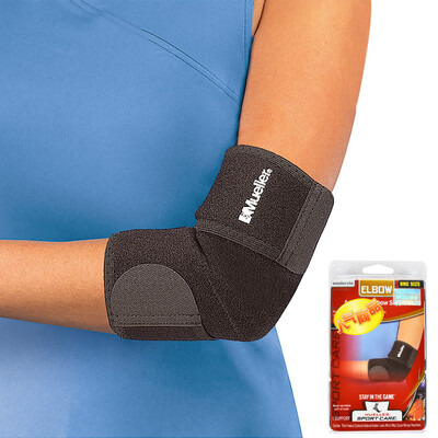

The United States Mu Leo Mueller 70207 elbow gel gasket protection badminton elbow tennis elbow golf elbow sports guard black uniform single