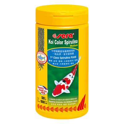 

sera Germany hi fish feed goldfish feed spirulina feed cold water fish small particles ornamental fish fish food fish food goldfish blue green algae Yan Yan feed 250ml