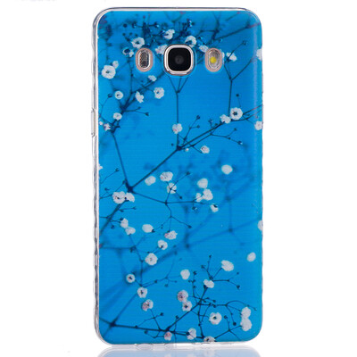 

Plum blossom Pattern Soft Thin TPU Rubber Silicone Gel Case Cover for SAMSUNG Galaxy J5 2016J510