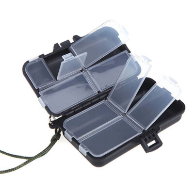 

MyMei 9 Compartments Plastic Fishing Lures Spoon Hooks Baits Hook Tackle Storage Box