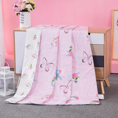 

Taihu Lake snow is the core of home textiles 100 silk was washed silk cool summer was thin quilt air conditioning was cotton fabric butterfly flying - powder 150 210cm
