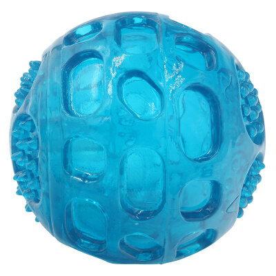 

Hi handsome toys toys sound skull ball dog toys TPR material resistant to bite lake blue