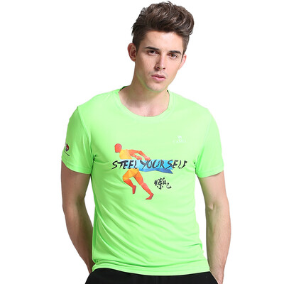 

Camel (CAMEL) с короткими рукавами спортивная футболка мужская и женская пара модели на шею удобная удобная влажная сушка одежды C7S2U7307 флуоресцентный зеленый M