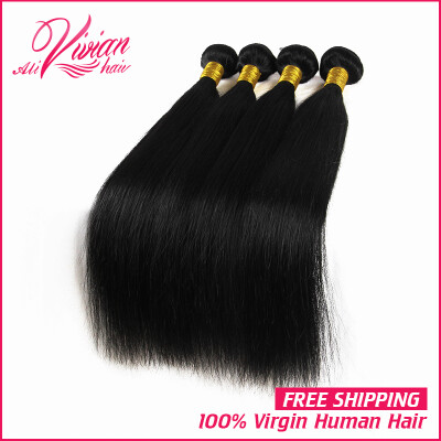 

8A Malaysian Virgin Hair Straight 4 Bundles 100 Human Hair Unprocessed Human Hair Weave Bundles Malaysian Straight Hair