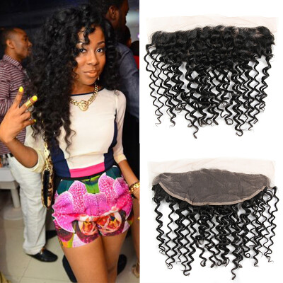 

Cambodian Deep Wave Lace Frontal Closure Brazilian Deep Curly Ear To Ear Lace Frontals With Baby Hair Human Hair Lace Frontals