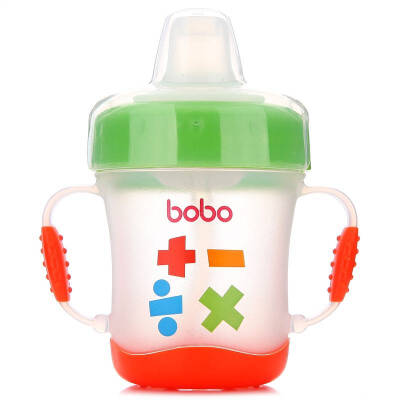 

Le Bao bobo learn to drink cup baby soft mouth leakproof with handle sippy cup children drink cup duckbill cup 170ml green